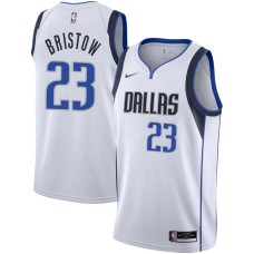 Dallas Mavericks #23 Allan Bristow Jersey -White