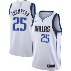 Dallas Mavericks #25 Corny Thompson Jersey -White