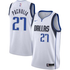 Dallas Mavericks #27 Zaza Pachulia Jersey -White