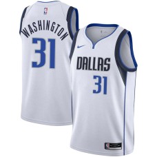 Dallas Mavericks #31 Richard Washington Jersey -White