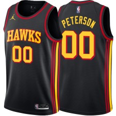 Atlanta Hawks #00 Bob Peterson Jersey -Black