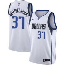 Dallas Mavericks #37 Kostas Antetokounmpo Jersey -White