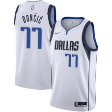 Dallas Mavericks #77 Luka Doncic Jersey -White