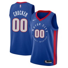 Detroit Pistons #00 Dillard Crocker Jersey -MOTOR CITY DETROIT. MICHIGAN 2020-2021 City