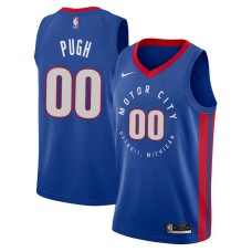 Detroit Pistons #00 Roy Pugh Jersey -MOTOR CITY DETROIT. MICHIGAN 2020-2021 City