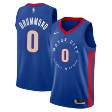 Detroit Pistons #0 Andre Drummond Jersey -MOTOR CITY DETROIT. MICHIGAN 2020-2021 City