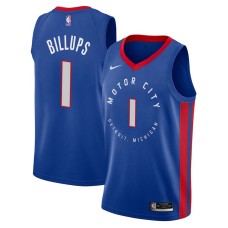 Detroit Pistons #1 Chauncey Billups Jersey -MOTOR CITY DETROIT. MICHIGAN 2020-2021 City