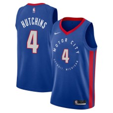 Detroit Pistons #4 Mel Hutchins Jersey -MOTOR CITY DETROIT. MICHIGAN 2020-2021 City