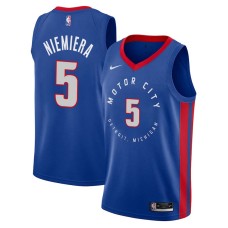 Detroit Pistons #5 Richie Niemiera Jersey -MOTOR CITY DETROIT. MICHIGAN 2020-2021 City