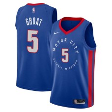 Detroit Pistons #5 Dick Groat Jersey -MOTOR CITY DETROIT. MICHIGAN 2020-2021 City