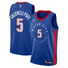 Detroit Pistons #5 Kentavious Caldwell-Pope Jersey -MOTOR CITY DETROIT. MICHIGAN 2020-2021 City