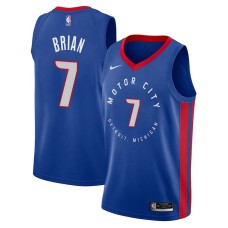 Detroit Pistons #7 Frankie Brian Jersey -MOTOR CITY DETROIT. MICHIGAN 2020-2021 City