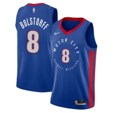 Detroit Pistons #8 Doug Bolstorff Jersey -MOTOR CITY DETROIT. MICHIGAN 2020-2021 City