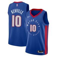 Detroit Pistons #10 Billy Kenville Jersey -MOTOR CITY DETROIT. MICHIGAN 2020-2021 City