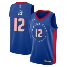 Detroit Pistons #12 George Lee Jersey -MOTOR CITY DETROIT. MICHIGAN 2020-2021 City