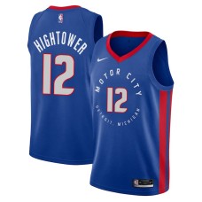 Detroit Pistons #12 Wayne Hightower Jersey -MOTOR CITY DETROIT. MICHIGAN 2020-2021 City