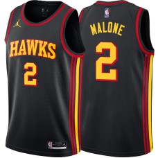 Atlanta Hawks #2 Moses Malone Jersey -Black