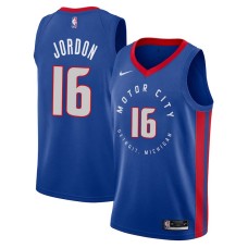 Detroit Pistons #16 Phil Jordon Jersey -MOTOR CITY DETROIT. MICHIGAN 2020-2021 City