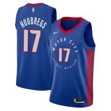 Detroit Pistons #17 Bob Houbregs Jersey -MOTOR CITY DETROIT. MICHIGAN 2020-2021 City