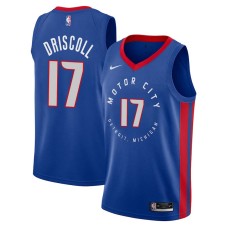 Detroit Pistons #17 Terry Driscoll Jersey -MOTOR CITY DETROIT. MICHIGAN 2020-2021 City