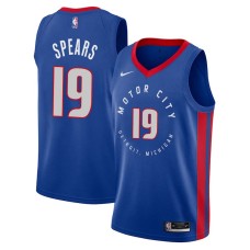 Detroit Pistons #19 Odie Spears Jersey -MOTOR CITY DETROIT. MICHIGAN 2020-2021 City