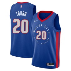 Detroit Pistons #20 Bob Tough Jersey -MOTOR CITY DETROIT. MICHIGAN 2020-2021 City