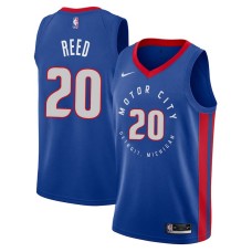 Detroit Pistons #20 Hub Reed Jersey -MOTOR CITY DETROIT. MICHIGAN 2020-2021 City