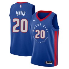 Detroit Pistons #20 Jim Davis Jersey -MOTOR CITY DETROIT. MICHIGAN 2020-2021 City