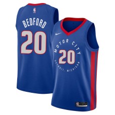 Detroit Pistons #20 William Bedford Jersey -MOTOR CITY DETROIT. MICHIGAN 2020-2021 City