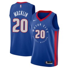 Detroit Pistons #20 Vernon Macklin Jersey -MOTOR CITY DETROIT. MICHIGAN 2020-2021 City