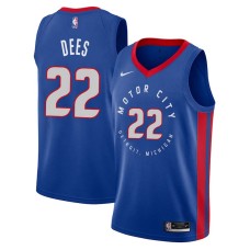 Detroit Pistons #22 Archie Dees Jersey -MOTOR CITY DETROIT. MICHIGAN 2020-2021 City