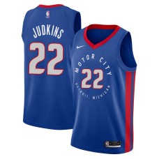 Detroit Pistons #22 Jeff Judkins Jersey -MOTOR CITY DETROIT. MICHIGAN 2020-2021 City