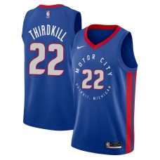 Detroit Pistons #22 David Thirdkill Jersey -MOTOR CITY DETROIT. MICHIGAN 2020-2021 City