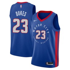 Detroit Pistons #23 Walter Dukes Jersey -MOTOR CITY DETROIT. MICHIGAN 2020-2021 City