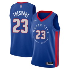 Detroit Pistons #23 John Tresvant Jersey -MOTOR CITY DETROIT. MICHIGAN 2020-2021 City