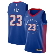 Detroit Pistons #23 Jim Fox Jersey -MOTOR CITY DETROIT. MICHIGAN 2020-2021 City