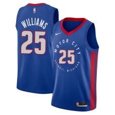 Detroit Pistons #25 Ward Williams Jersey -MOTOR CITY DETROIT. MICHIGAN 2020-2021 City