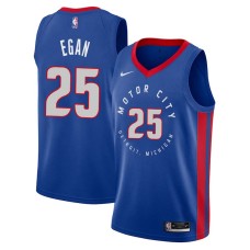 Detroit Pistons #25 Johnny Egan Jersey -MOTOR CITY DETROIT. MICHIGAN 2020-2021 City