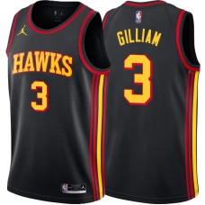 Atlanta Hawks #3 Herm Gilliam Jersey -Black