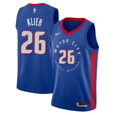 Detroit Pistons #26 Leo Klier Jersey -MOTOR CITY DETROIT. MICHIGAN 2020-2021 City