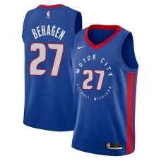 Detroit Pistons #27 Ron Behagen Jersey -MOTOR CITY DETROIT. MICHIGAN 2020-2021 City