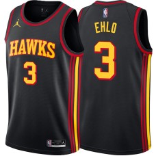 Atlanta Hawks #3 Craig Ehlo Jersey -Black