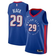 Detroit Pistons #29 Charlie Black Jersey -MOTOR CITY DETROIT. MICHIGAN 2020-2021 City