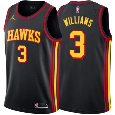 Atlanta Hawks #3 Shammond Williams Jersey -Black