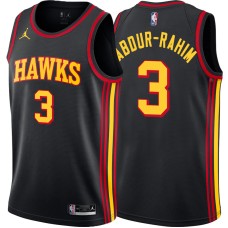 Atlanta Hawks #3 Shareef Abdur-Rahim Jersey -Black