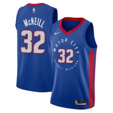 Detroit Pistons #32 Larry McNeill Jersey -MOTOR CITY DETROIT. MICHIGAN 2020-2021 City