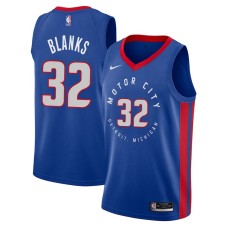 Detroit Pistons #32 Lance Blanks Jersey -MOTOR CITY DETROIT. MICHIGAN 2020-2021 City