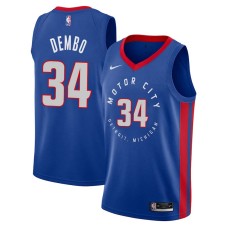 Detroit Pistons #34 Fennis Dembo Jersey -MOTOR CITY DETROIT. MICHIGAN 2020-2021 City