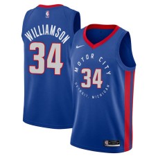 Detroit Pistons #34 Corliss Williamson Jersey -MOTOR CITY DETROIT. MICHIGAN 2020-2021 City