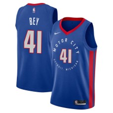 Detroit Pistons #41 Saddiq Bey Jersey -MOTOR CITY DETROIT. MICHIGAN 2020-2021 City